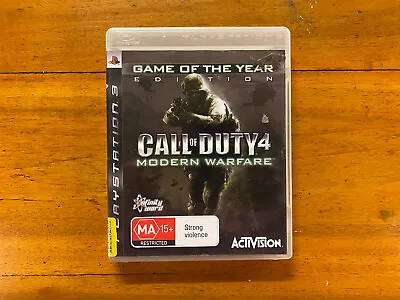 PS3 Call Of Duty 4 Modern Warfare Game Of The Year Edition PlayStation 3 • $10.99