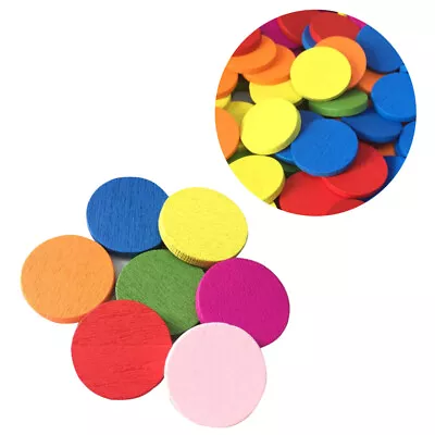  50 Pcs Colored Rounds Dark Vampire Costume For Girls Wooden • £4.99