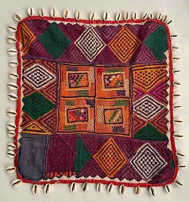 Indian Banjara Rabari Embroidered Cloth (Chakla) Vintage Decorative Folk Art • $12.50