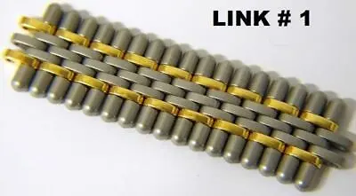 NEW CARTIER MUST DE 21 Watch Band Bracelet Link 18K Gold / SS 17mm • $189