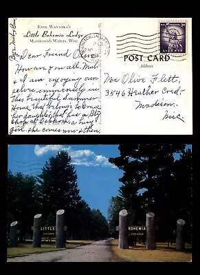 Mayfairstamps US 1958 Manitowish Waters To Madison Bohemia Lodge Postcard Aaj_21 • $1