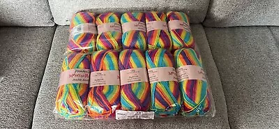 Stylecraft Merry Go Round Rainbow Wool And Yarn - 100g Packet Of 10 Balls • £29.99