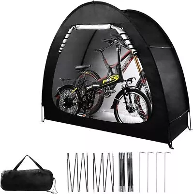 Outdoor Bike Storage Shed Tent Portable Bicycle Motorcycle Storage Shed With • $39.98