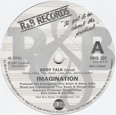 IMAGINATION: Body Talk - 7  VINYL: VERY GOOD • £1