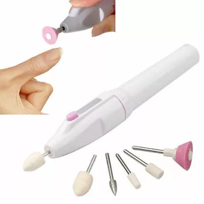 Professional Electric Nail File Drill Portable Manicure Pedicure Machine Set • £4.75