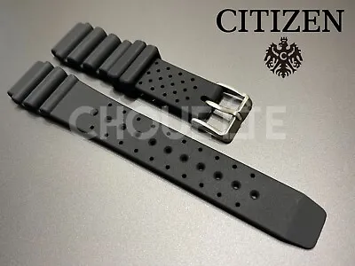 OEM Citizen 20mm Black Rubber Watch Band For Promaster NY0040-09E NY0081-10L • $85.44