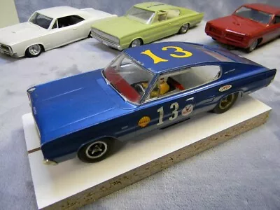 1/25 Scale 1966 Vintage Mpc Dodge Hemi Charger Blue Slotcar W/amt Brass Chassis • $150