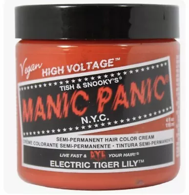 Manic Panic Semi-Permanent Hair Color Dye Cream 4oz (37 Electric Tiger Lily) • $8