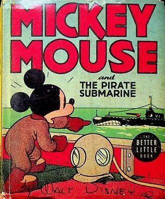 Mickey Mouse And The Pirate Submarine #1463 VG 1939 • $77
