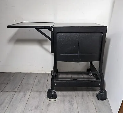 $175.50 • Buy Vintage Tiffany Stand Company Black Metal Drop Leaf Rolling Typewriter Table