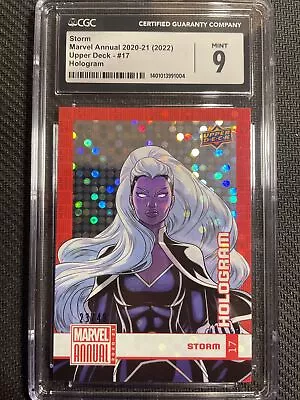 Storm #17 2020-21 Upper Deck Marvel Annual Foil Hologram 23/49 CGC Mint 9 • $125