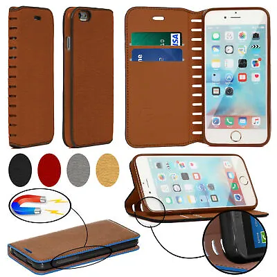 Genuine HandMade PU Leather Facny Wallet Flip Stand Case Cover Mobile Phones • £3.25