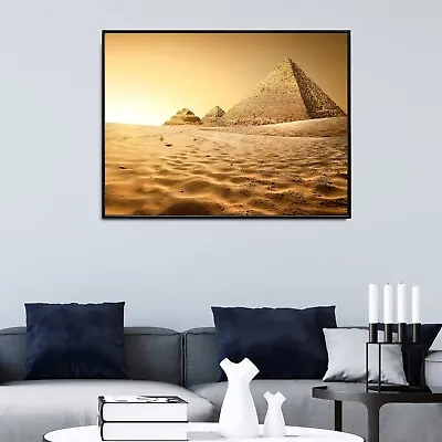 Home Decor Ancient Egypt Pyramids Print HIGH QUALITY FRAMED ART A4 A3 A1 Poster • £32.50