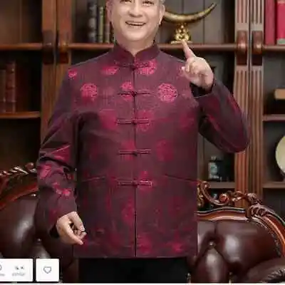 2024 Traditional Chinese Men's Long Sleeved Kung Fu New Year's Clothing • $59.52