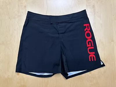 Vintage Rogue Wrestling Shorts Mens 36 Black Made In USA Performance Gym Running • $17.99