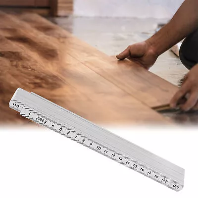 2Pcs 2m Folding Carpenters Ruler Lightweight Compact Measuring Stick • £13.56