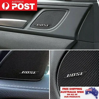 $12.50 • Buy 4x Bose Emblem Badge Interior Decal Speaker Car Ute Sticker Accessories Men Gift
