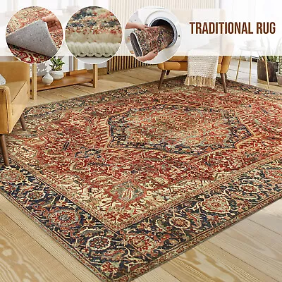 Non Slip Large Area Rug Hallway Runner Living Room Carpet Rugs Kitchen Floor Mat • £9.89