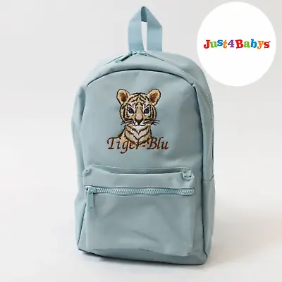Personalised Boys Girls Rucksack Backpack Bag Mini SAFARI Animals • £16