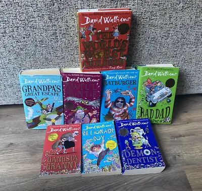 David Walliams Book Bundle- Paperback/ Hardback- X8 Books- Children's/ Kids Lot • £9.99