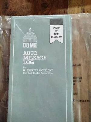 Mileage Book. Dome 770 Auto Mileage Log Book 2 Log Books In Pack  • $8