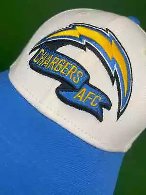 NFL Los Angeles Chargers New Era 39THIRTY Cream Hat / Cap Small-Medium • £18.99