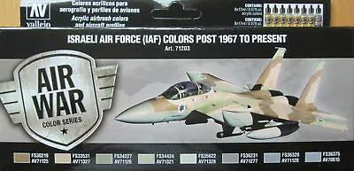 Vallejo Model Air Israeli Air Force 1967 - Present  8  Paint Set  VAL71203  • £20.88