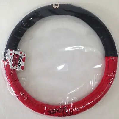 AUTHENTIC DISNEY Mickey Mouse Car Accessories Plush Steering Wheel Cover 36.5-39 • $29.95