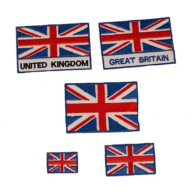 £2.49 • Buy United Kingdom Britain Flag Iron-On Sew On Applique Patch Badge Union Jack