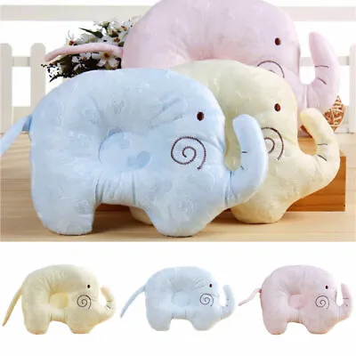 Memory Foam Elephant Shape Infant Baby Pillow For Newborn Prevent Flat  • £5.69