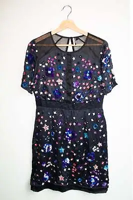 £26 • Buy Topshop - Embellished Cut Out Mini Dress