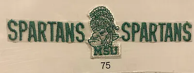 MICHIGAN STATE University MSU SPARTANS ~ VTG NEW Embroidered Patch NCAA College • $8.99