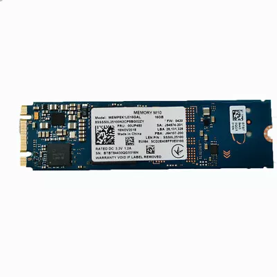 $20.22 • Buy Memory M10 SSD M.2 2280 16GB MEMPEK1J016GAL PCIe NVMe 3.0 X 2 For Intel Optane