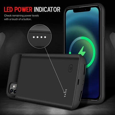 $86.44 • Buy Rechargeable Battery Charger Case For IPhone 7 8 SE2/3 XR Xs 11 12 13 [6000mAh]