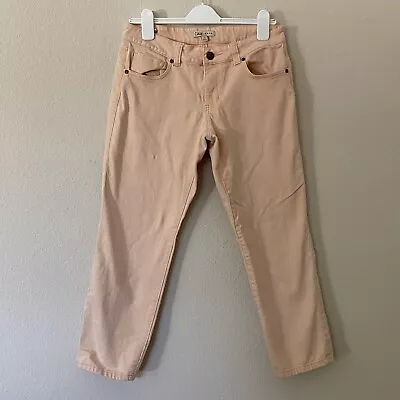 Cabi Jeans Size 6 Crop Ankle Peach Light Wash Stretch With Pockets Capri  • $13.50