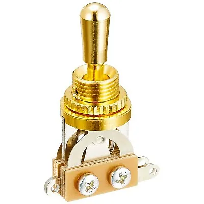 NEW GOLD Straight SHORT 3-Way Toggle Switch For Gibson Epiphone Les Paul Guitar • $14.99