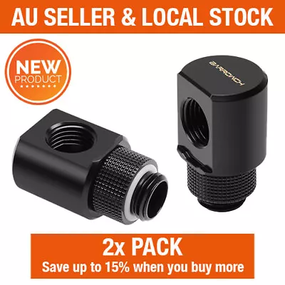 Barrowch Water Cooling 2 Pack G1/4 Thread 90 Degree Rotary Elbow Adapter Fitting • $36