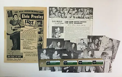 RARE Elvis 1956 Promo Photo Set / All Star Fan Club / Ad / Hollywood • $250