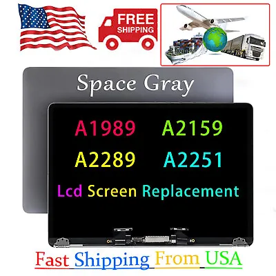 New For Apple MacBook Pro A1989 A2159 A2289 A2251 LCD Screen Display Assembly • $179