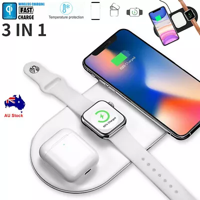 $19.89 • Buy 3in1 Wireless Charger Charging Pad For IPhone 14 Samsung S23 Apple Watch AirPods