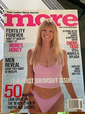 More Magazine 6/99Cheryl Tiegs Swimsuit IssueJune 1999 • $18