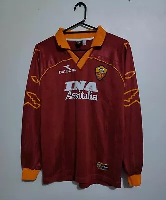 Maglia Original Diadora AS Roma 1999/2000 Player-Issue Home Long Sleeve (Totti) • $620