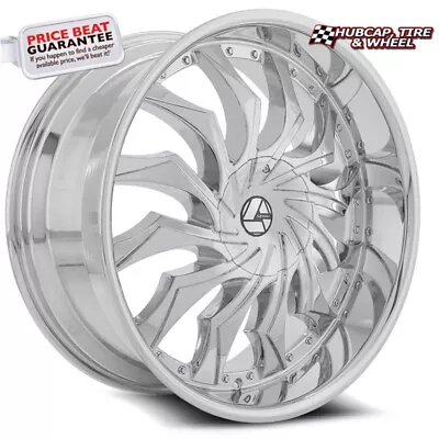 Azara AZA-515 Chrome - 22X9.5 - 6x135 Bolt Pattern 25mm Offset (One Wheel) • $503.56