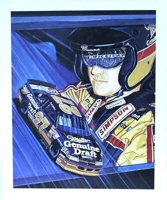 Rusty Wallace 1990   MGD Michigan  Original Sam Bass Print 19 X 23  • $24.99