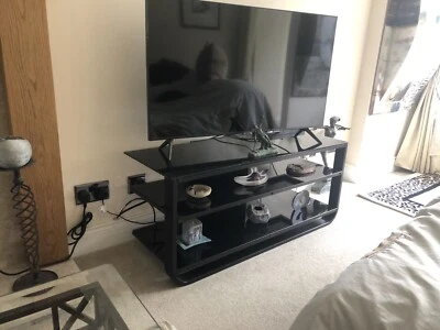 £0.99 • Buy Metal And Glass TV Cabinet Used