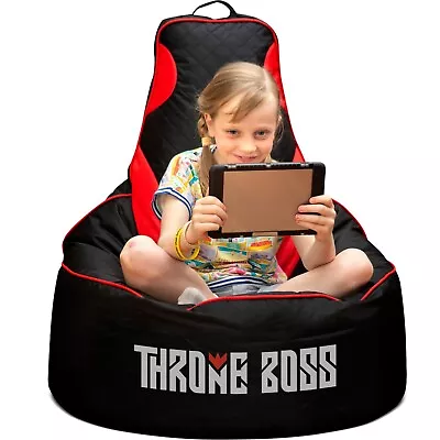 Throne Boss Gaming Bean Bag Chair (Child_Red) • $124