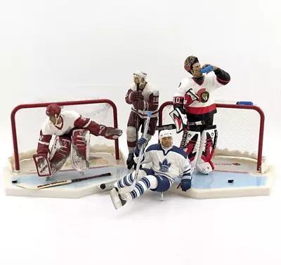 McFarlane NHL Mixed Lot Lalime Hasek Yzerman Nolan Damaged Missing Parts • $38