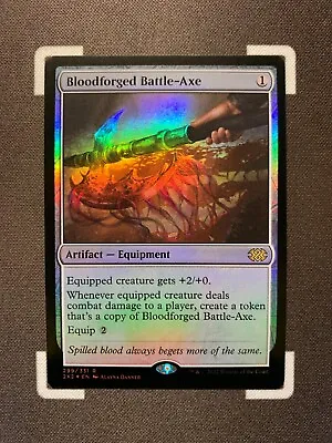 Bloodforged Battle-Axe FOIL - 299/331 - Rare - 2X2 Double Masters 2022 MTG • $4.95