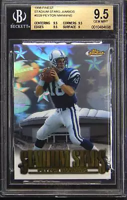 1998 Finest Stadium Stars Jumbos #SS9 Peyton Manning Rookie RC BGS 9.5 • $269.99