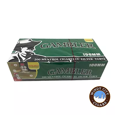 Gambler Menthol 100s Cigarette 200ct Tubes - 5 Boxes • $29